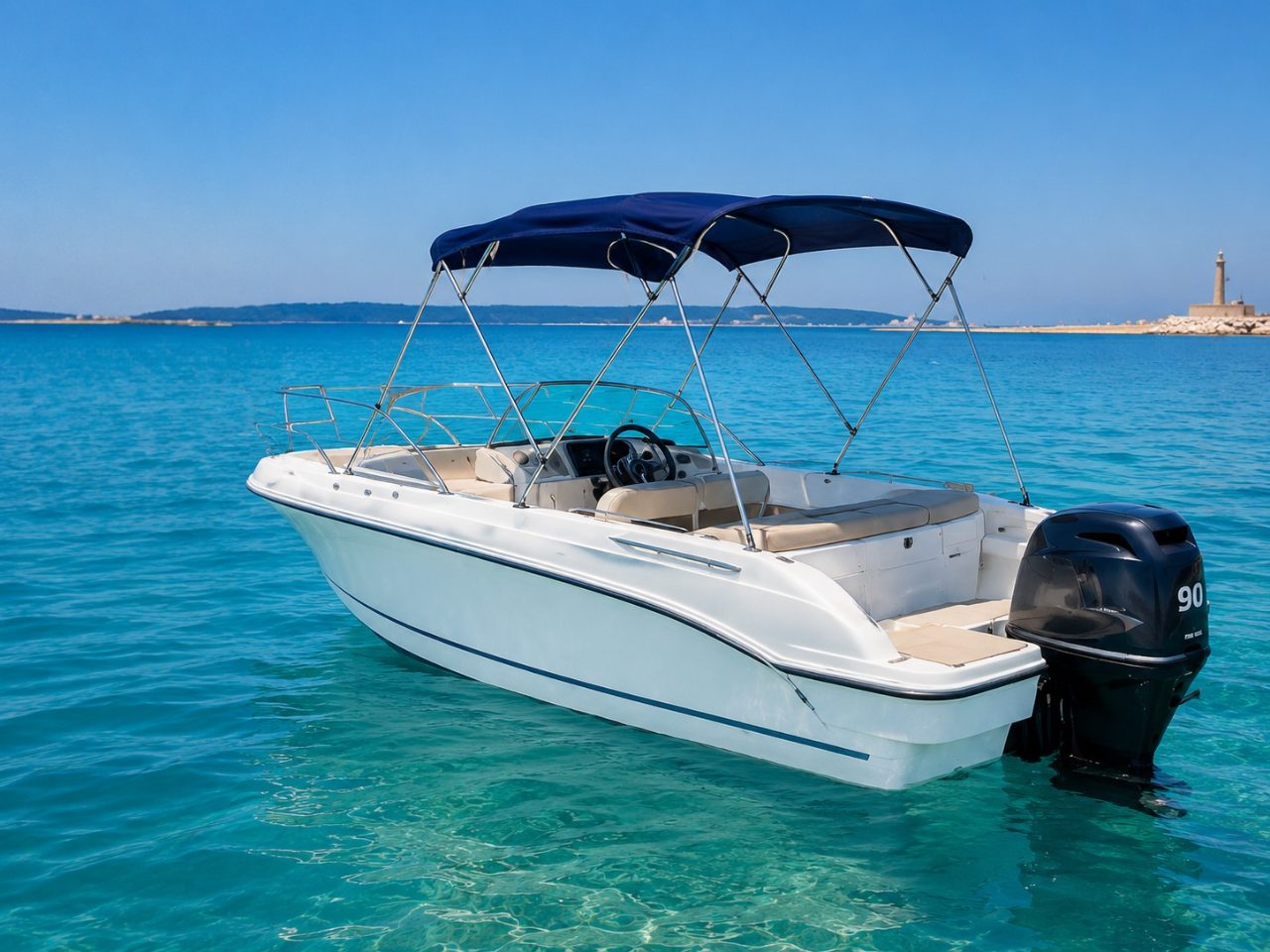 Noleggio Barca 90 CV con Patente Nautica Agosto giornata intera  — foto 2