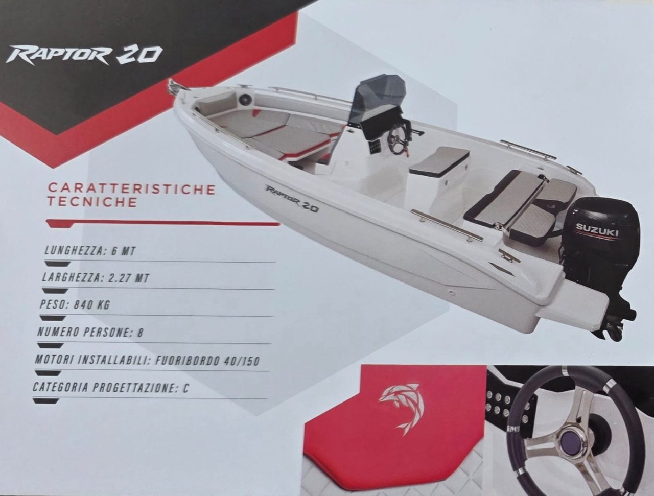 Vieni con me a provare in mare a Otranto il mio nuovo modello di barca Raptor 20 